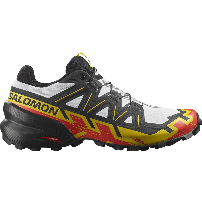 SALOMON Speedcross 6 white/black/empire yellow cipő